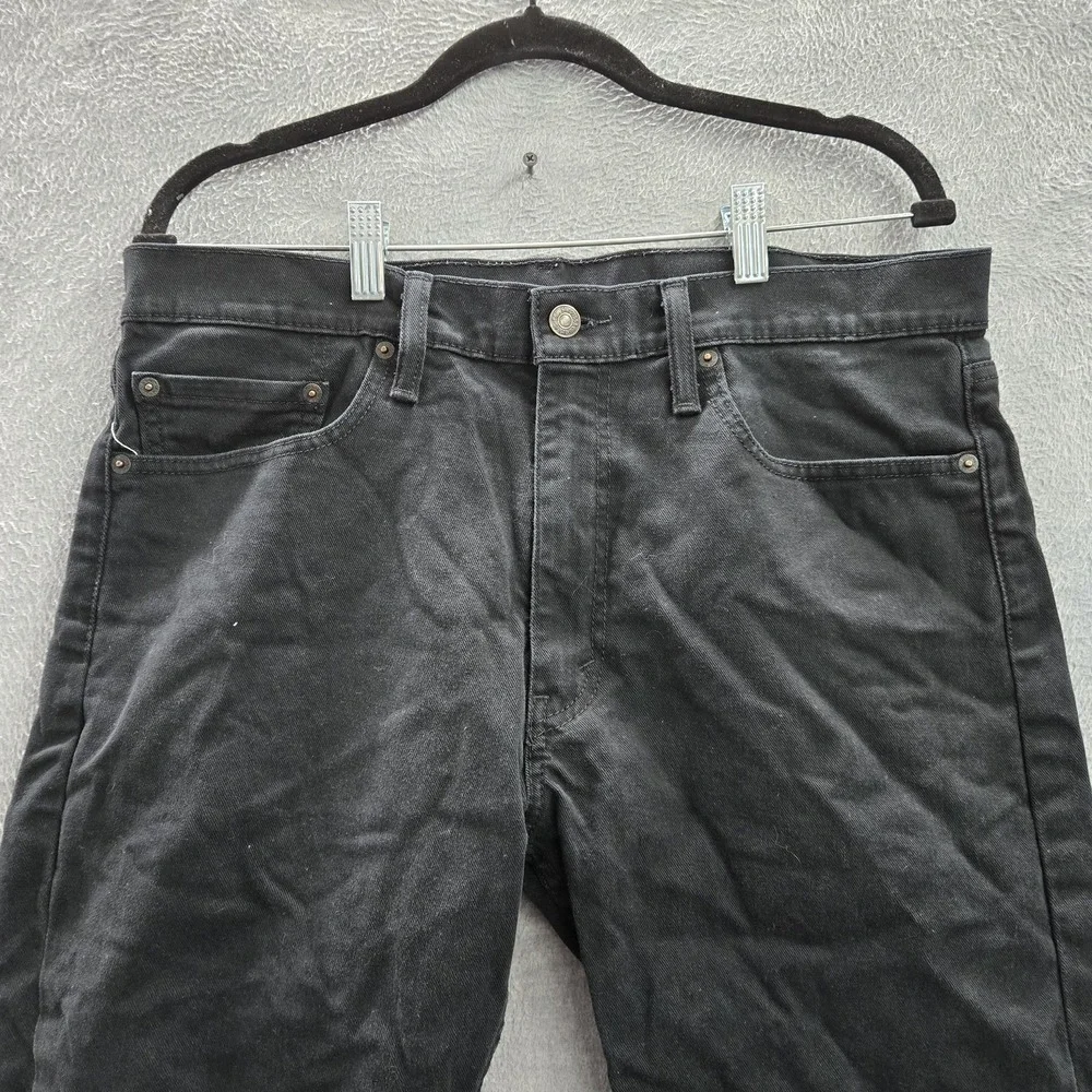 Levi's 513 Men Jeans 34X34‎ Black Denim Slim Straight  32